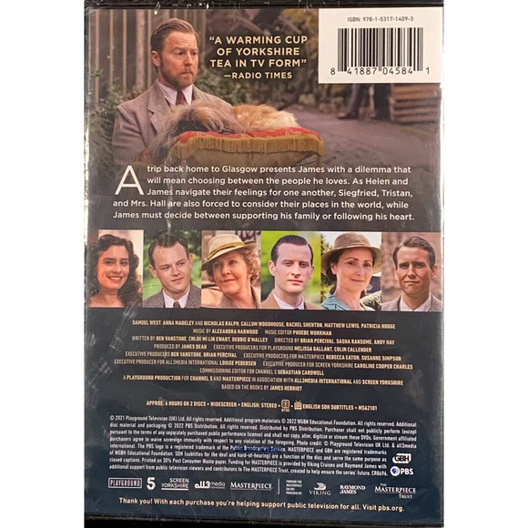 All Creatures Great & Small: Season 2 (PBS Masterpiece) NEW (DVD Set, 2021) - Picture 2 of 2